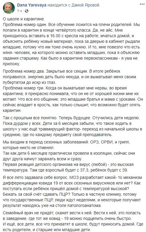 Нас ждет своя украинская Италия. Повезет тем, кто выживет, — Дана Яровая о школе и коронавирусе