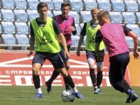 Футбол. «Черноморец» провел тренировку на своем стадионе