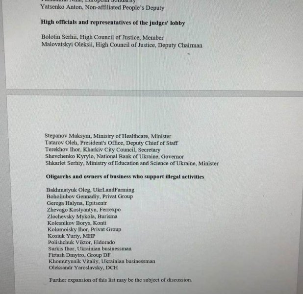 Колишній заступник голови СБУ Нескоромний оприлюдив список політиків, якими нібито може зацікавитися НАБУ
