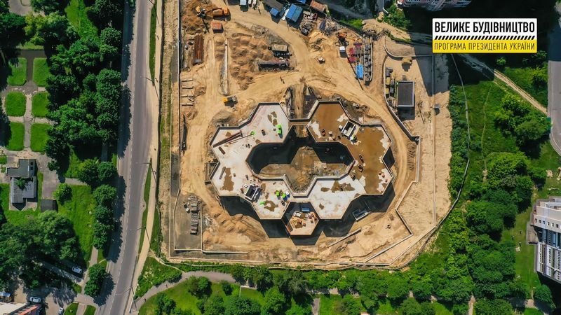У межах «Великого будівництва» у Рівному зводять дитсадок за унікальним проєктом: фото