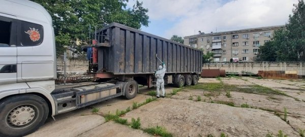 В Херсонском порту обнаружили грузовик с радиоактивным металлоломом