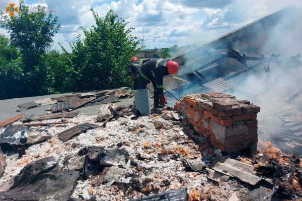 В Измаиле на территории мясокомбината произошел пожар. Фото