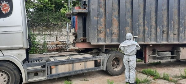 В Херсонском порту обнаружили грузовик с радиоактивным металлоломом