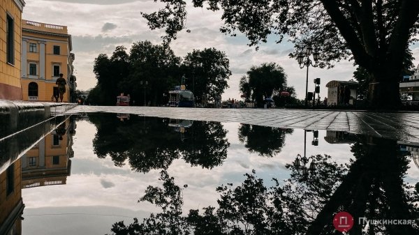 Центр Одессы после первого августовского дождя. Фоторепортаж