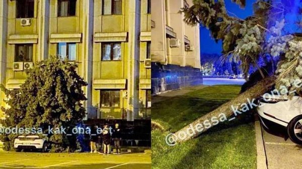 В Одессе «героя парковки» настигла мгновенная карма