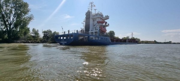 Отказал двигатель: идущее из Рени судно перекрыло канал в Румынии на два часа 