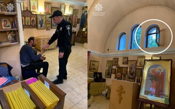 В Одессе мужчина попытался ограбить церковь, но не получилось. Фото