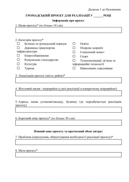 Осталась неделя, чтобы подать проект на «Общественный бюджет» Одессы: как это сделать