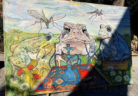 В честь Костанди: одесские художники устроили выставку картин на пляже