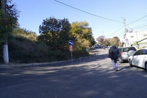 Против парковки на обочинах: возле "Ланжерона" установили разделительные столбики