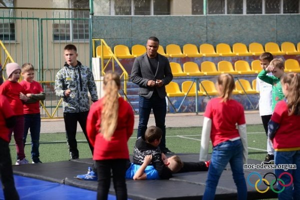 В Южном состоялся масштабный олимпийский урок с участием Жана БЕЛЕНЮКА и Николая МИЛЬЧЕВА