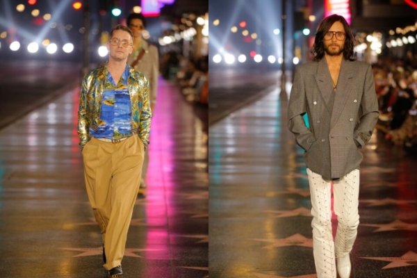 Маколей Калкин и Джаред Лето вышли на подиум на показе Gucci