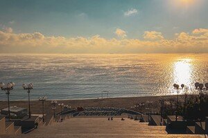 В Одессе из-за перепада температур "парит" море