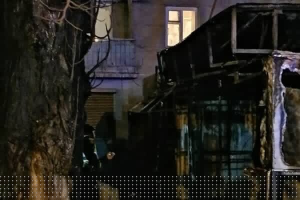 На Фонтане сгорели четыре торговых павильона
