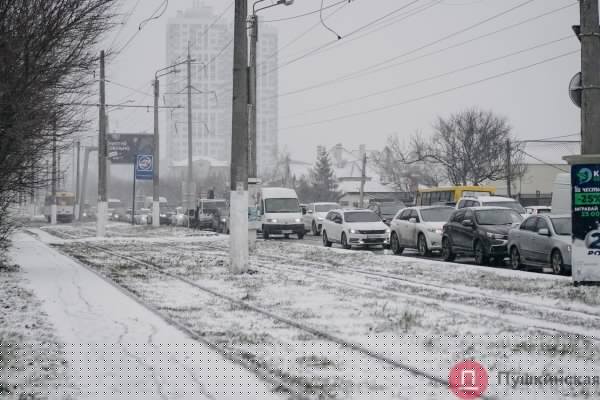Час снега в Одессе: что мы увидели на Таирова и в центре. Фоторепортаж