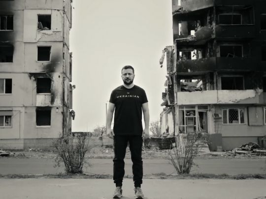 &laquo;Ви&nbsp;кажете: ніколи знову? Розкажіть про це&nbsp;Україні&raquo;: Зеленський зі&nbsp;зруйнованої Бородянки виступив із&nbsp;зверненням з&nbsp;приводу Дня пам&rsquo;яті і&nbsp;примирення