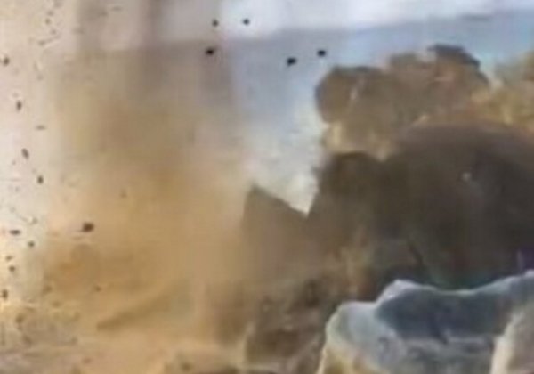 Как сегодня подрывали мину на побережье в Одесской области (видео)