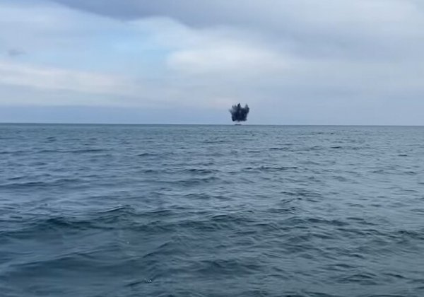 На пляже в Одесской области ликвидировали очередную морскую мину (видео)