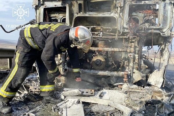 На трассе Одесса – Киев загорелась фура: подробности происшествия
