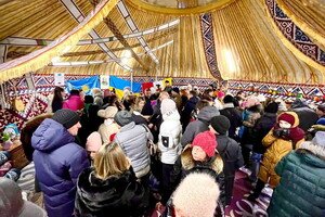 В парке Шевченко открылась "Юрта Несокрушимости"