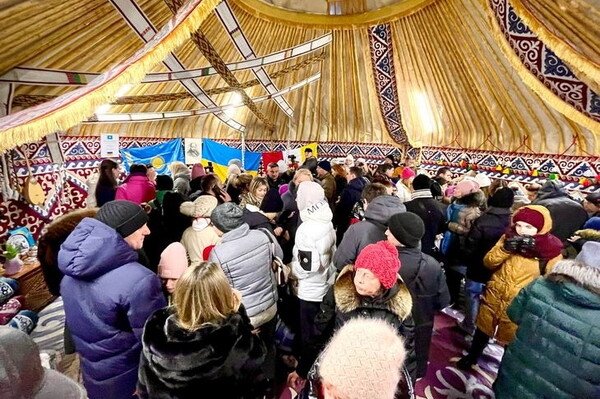 В парке Шевченко открылась "Юрта Несокрушимости"