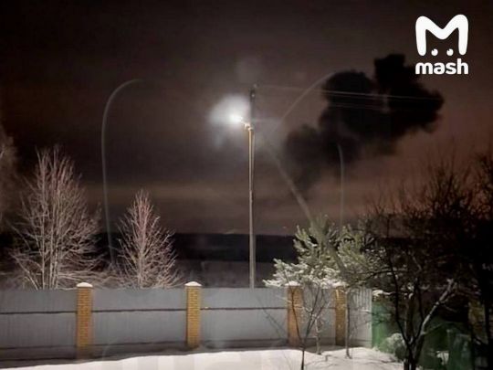 Не долетів до Москви лише 160 кілометрів: момент вибуху безпілотника під Калугою потрапив на відео