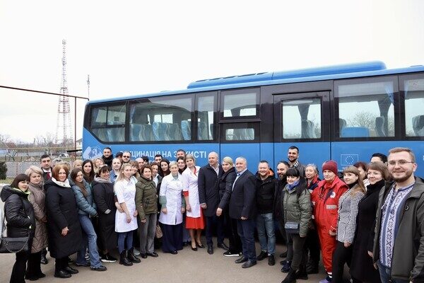 В Одесской области заработал вакцинальный автобус В Одесской области заработал вакцинальный автобус