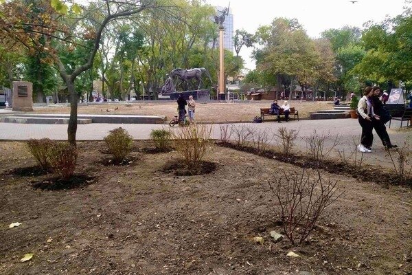 В Одессе преображают Старобазарный сквер