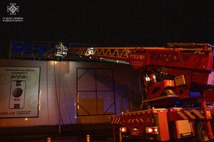 В Одессе горел торговый центр "Ривьера"