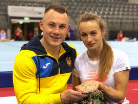 Українська чемпіонка Європи народила сина титулованому гімнасту (фото)
