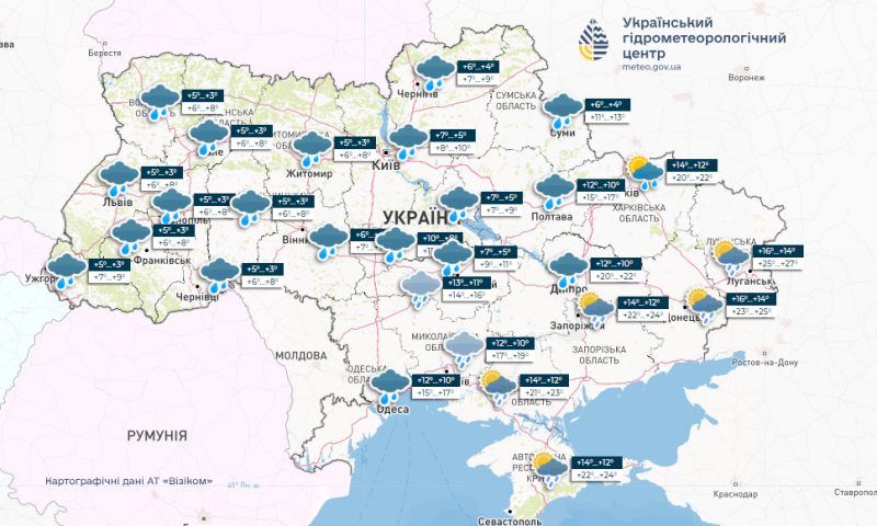 Заморозки повертаються: вітри з Балтики принесуть в Україну похолодання та дощі