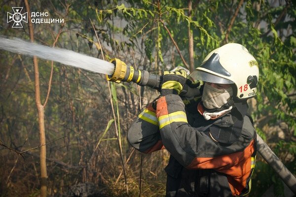 В Одессе вспыхнул масштабный пожар на полях орошения: возгорание гасили в течение нескольких часов