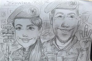 Художник-карикатурист из Одессы передал шаржи на передовую