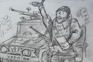 Художник-карикатурист из Одессы передал шаржи на передовую