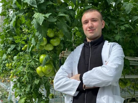 На&nbsp;стінах досі залишися сліди&nbsp;&mdash; міна влучила в&nbsp;теплицю й&nbsp;зруйнувала її: як&nbsp;19-річний студент створив &laquo;томатний рай&raquo; на&nbsp;Чернігівщині