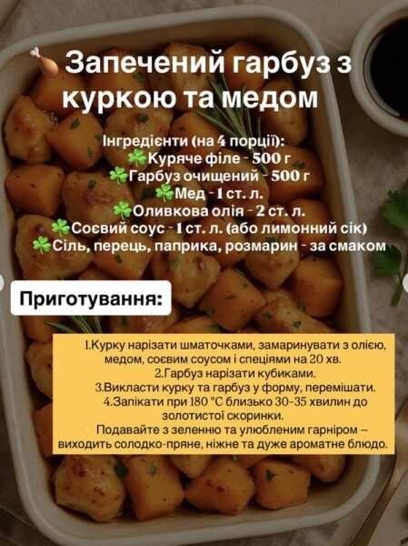 Не&nbsp;тільки каша й&nbsp;запіканка: шість оригінальних рецептів з&nbsp;гарбуза, які вас здивують