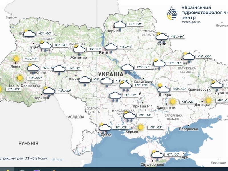 Сонця поки не чекайте: дощі заливатимуть Україну весь тиждень 8 — 14 червня
